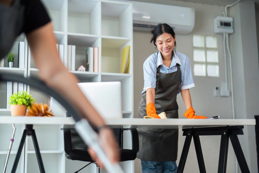 professional cleaning service team Hamilton office home