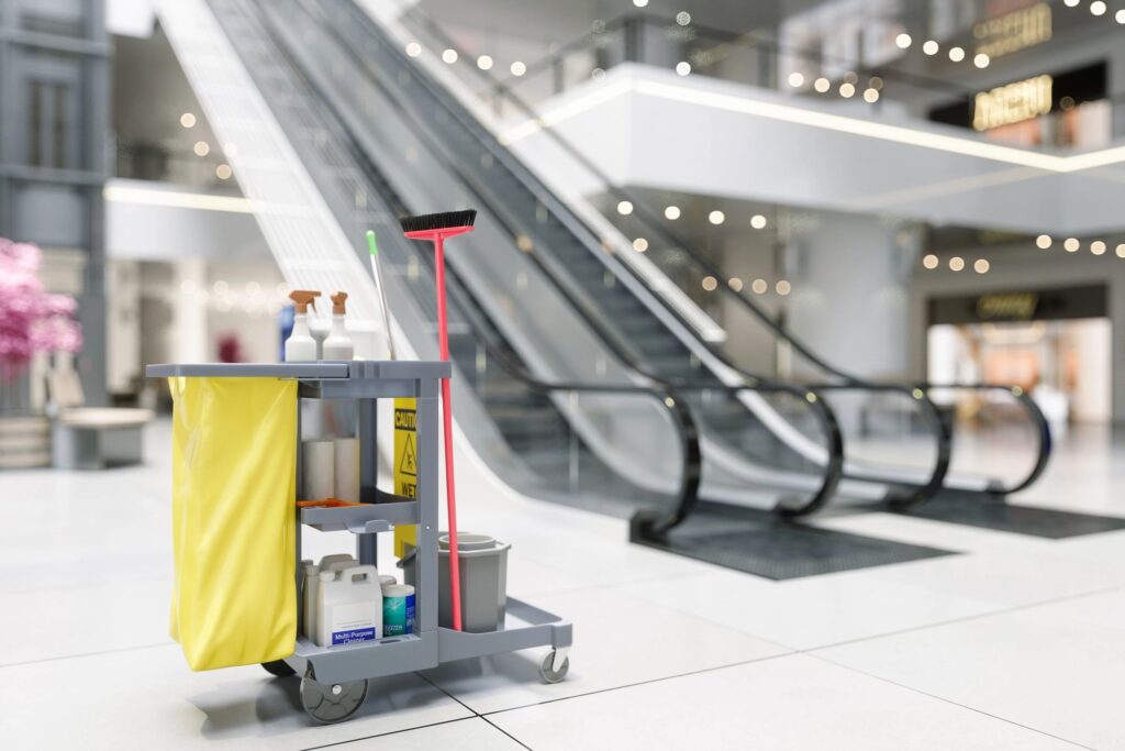 office cleaning commercial workspace
