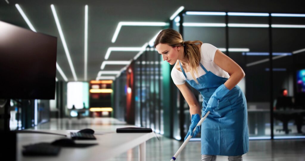 office cleaning commercial workspace