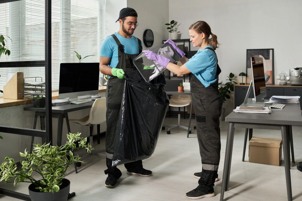 professional cleaning team
