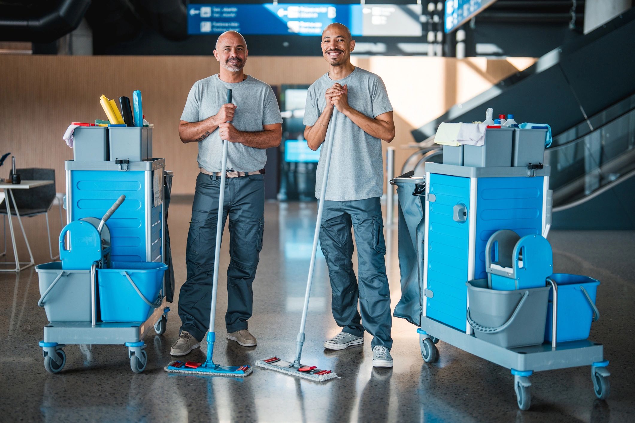 professional cleaning team