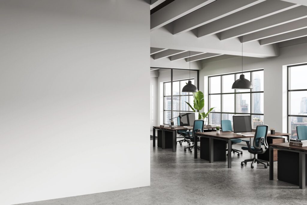 clean office modern workspace Hamilton